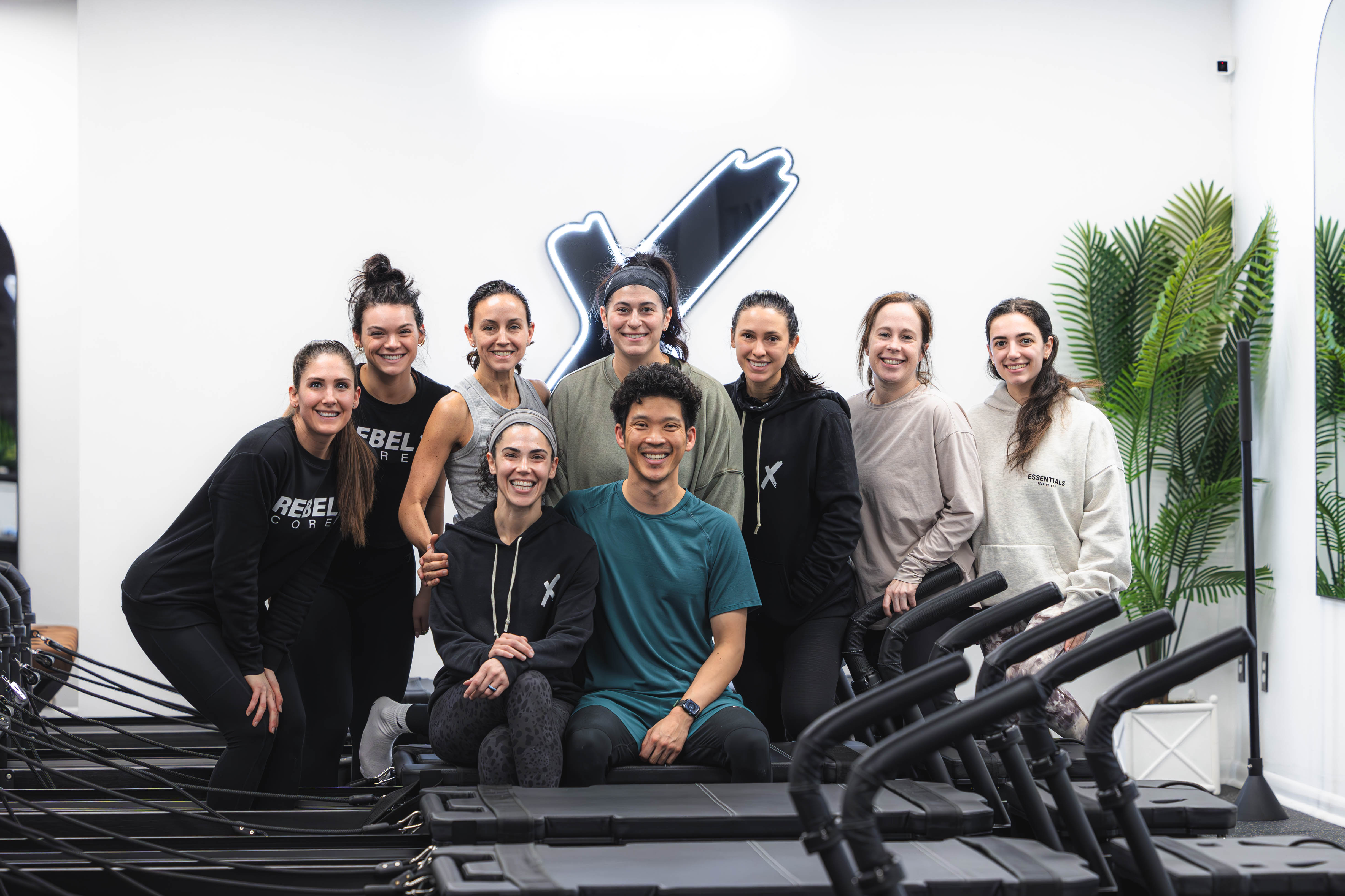 Jonathan with a group of reformer instructors